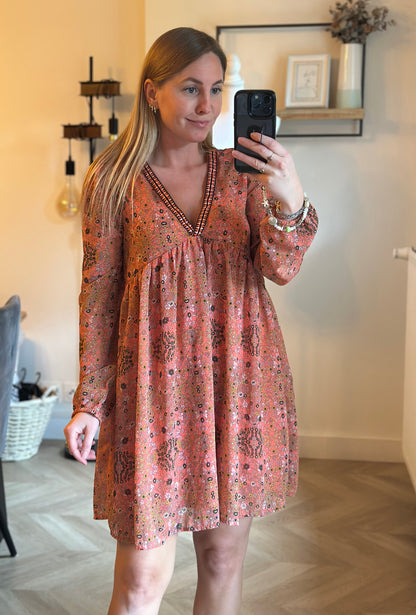 Robe fluide à fleurs T.34