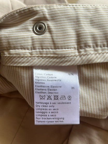 Pantalon beige droit coton T.44