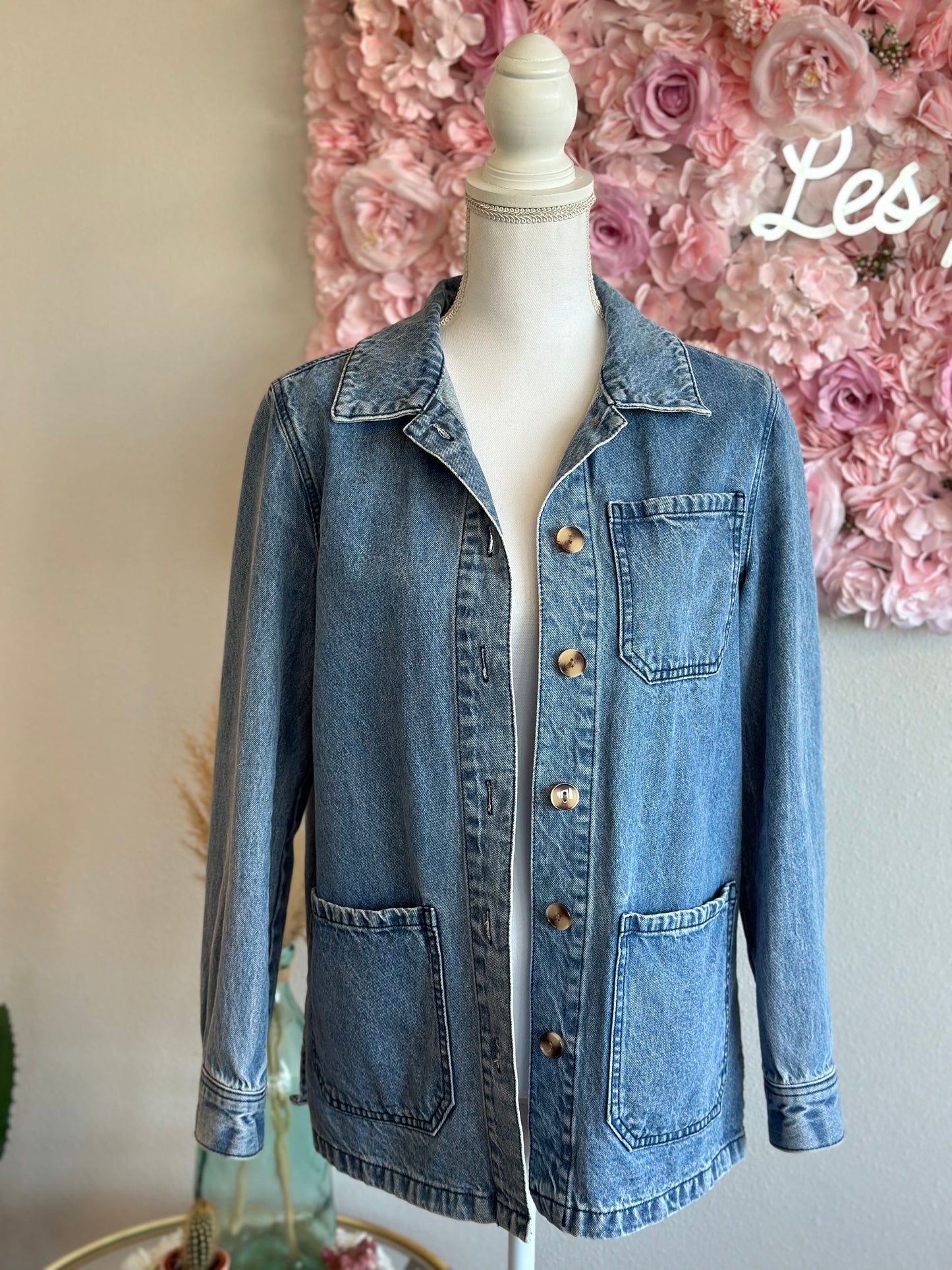 Veste surchemise en jean Alma T36