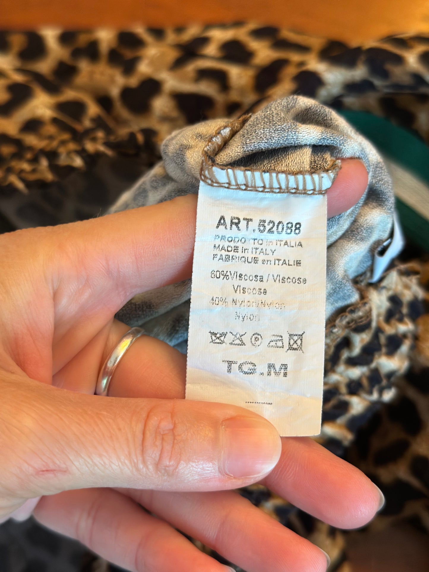 Pantalon fluide léopard Made in Italy T.36